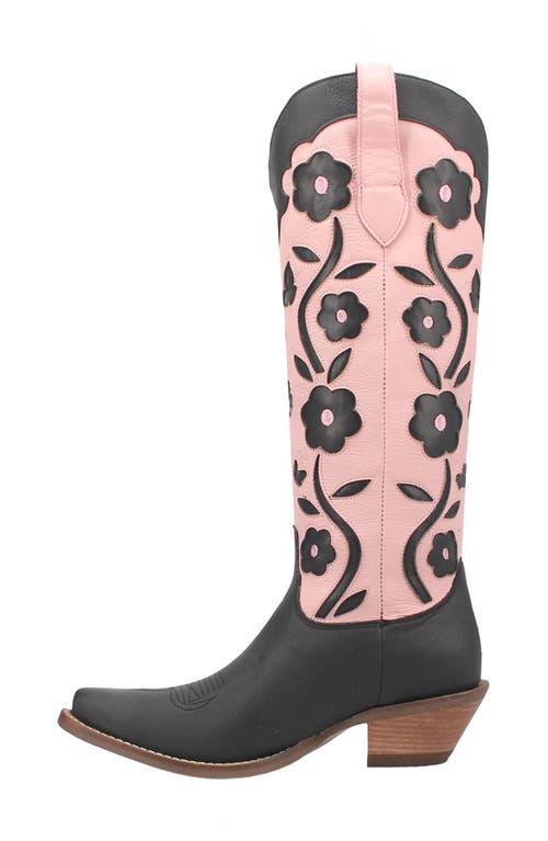 Shop Dingo Goodness Gracious Western Boot In Black/pink