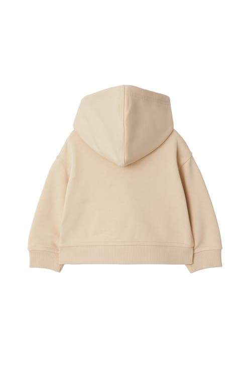 Burberry Check Label Hoodie In Calico