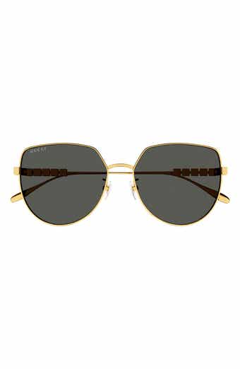Gucci 56mm gradient hot sale cat eye sunglasses