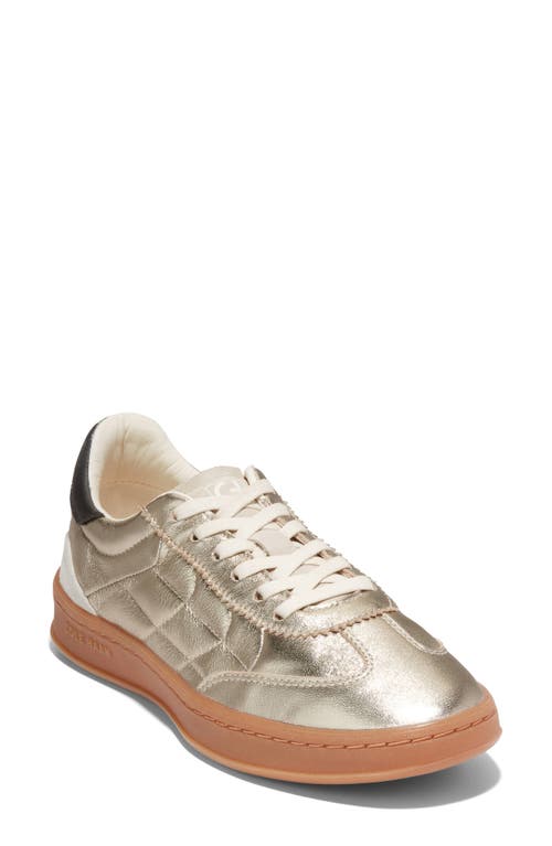 Shop Cole Haan Grandpro Breakaway Sneaker In Gold Talca/birch Suede