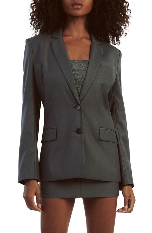 Shop Bardot Maika Fitted Blazer In Dark Grey