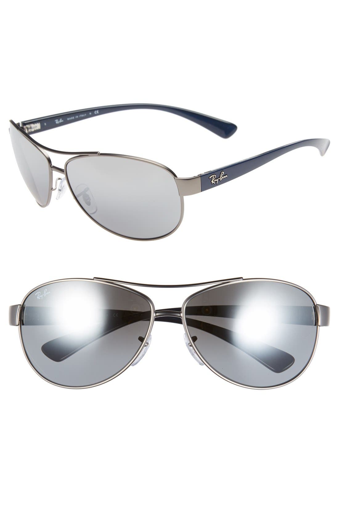 RayBan 'Bubble Wrap' 63mm Aviator Sunglasses Nordstrom