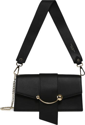 Strathberry crescent leather shoulder bag new arrivals