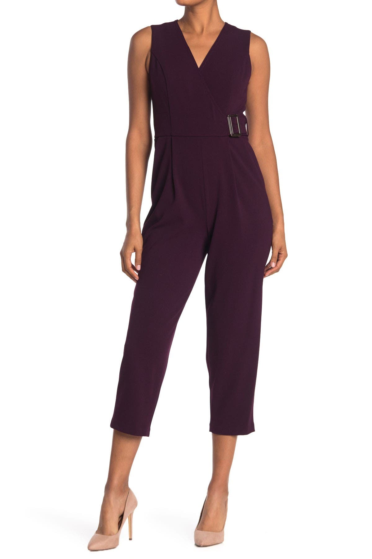 calvin klein purple jumpsuit