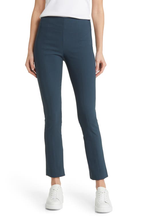 M.M.LaFleur Foster Adjustable Hem Cotton Blend Pants in Deep Sea