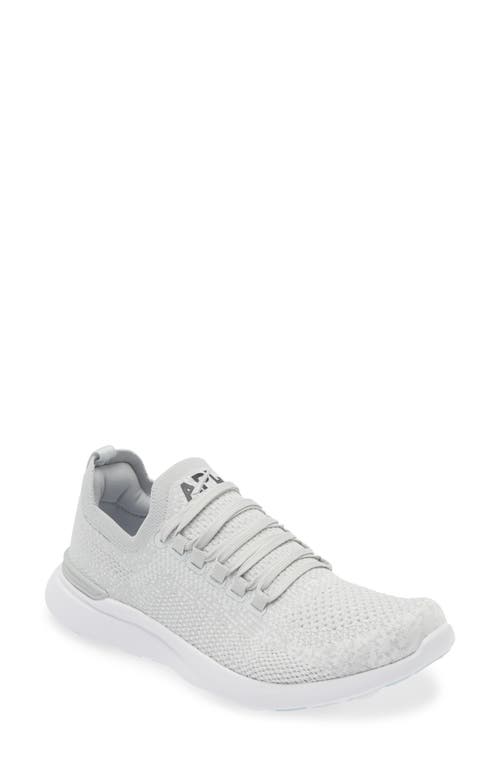 TechLoom Breeze Knit Running Shoe in Steel Grey /White /Ombre