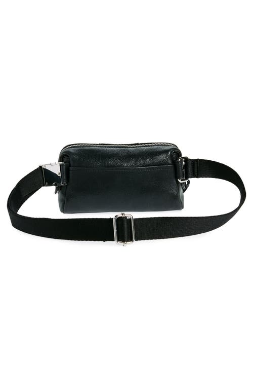 Shop Aimee Kestenberg Corful Leather Belt Bag In Black Vintage W/shi