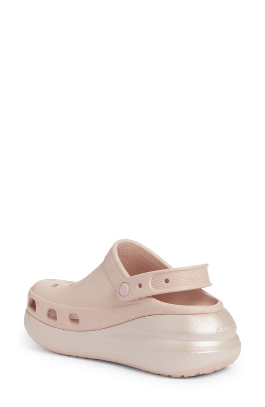 Crocs Classic Crush Shimmer Clog In Pink Clay Modesens 1191