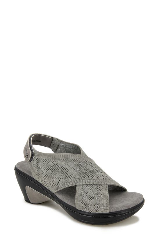 Jbu By Jambu Alyssa Open Toe Sandal In Grey Shimmer