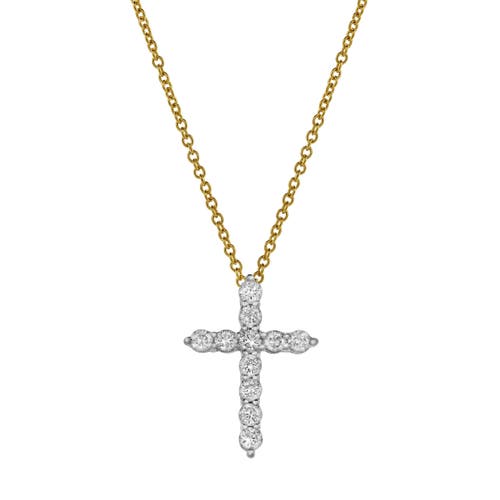 Shop Luvmyjewelry Sacred Cross Diamond Pendant In 10k Yellow Gold