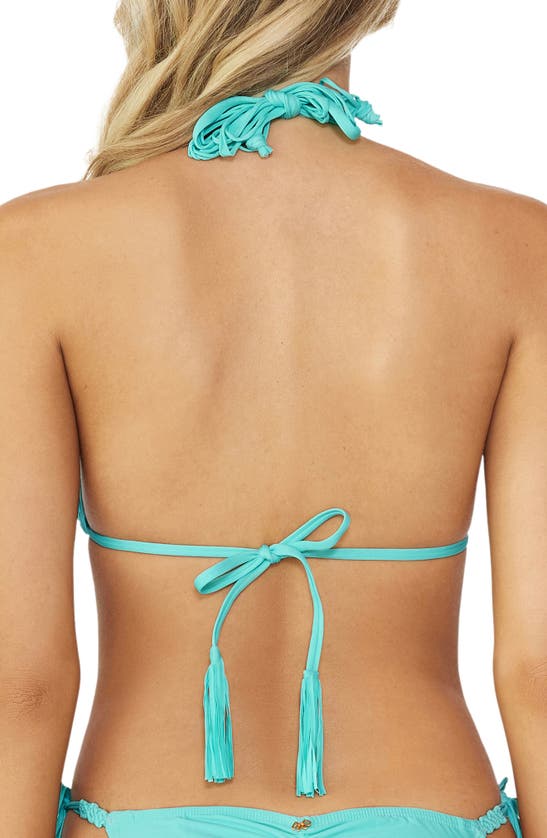 Shop Pq Swim Mila Macramé Triangle Bikini Top In Seaside