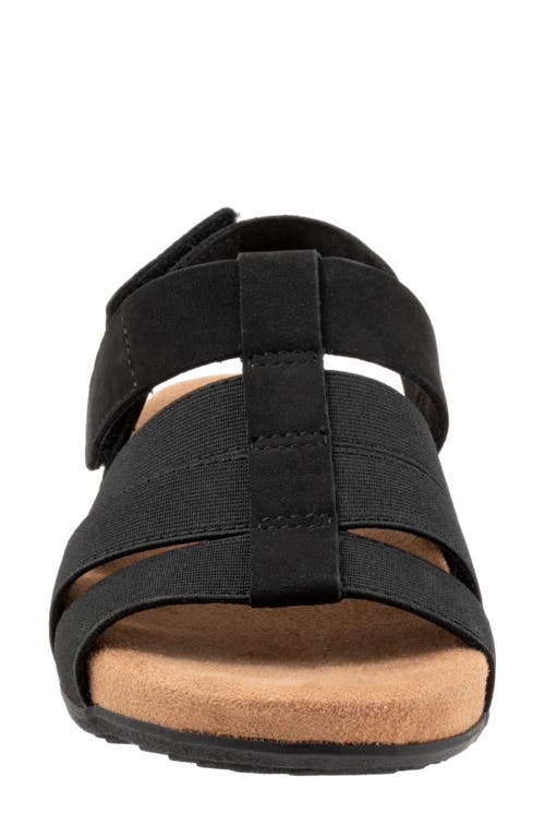 Softwalk ® Burnaby Slingback Sandal In Black Nubuck