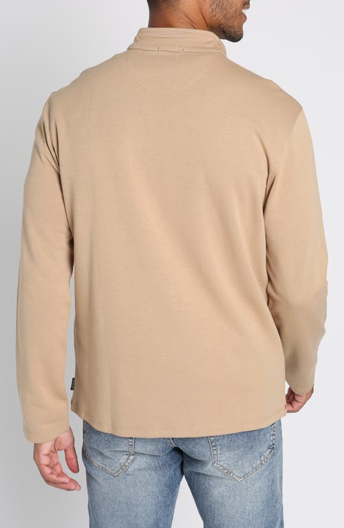 Jachs Quarter Zip Sweatshirt In Camel