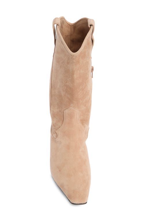 Shop Jeffrey Campbell Mulhall Western Boot In Natural Suede