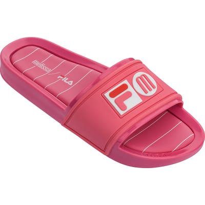 Melissa X Fila Sport Slide, Pink