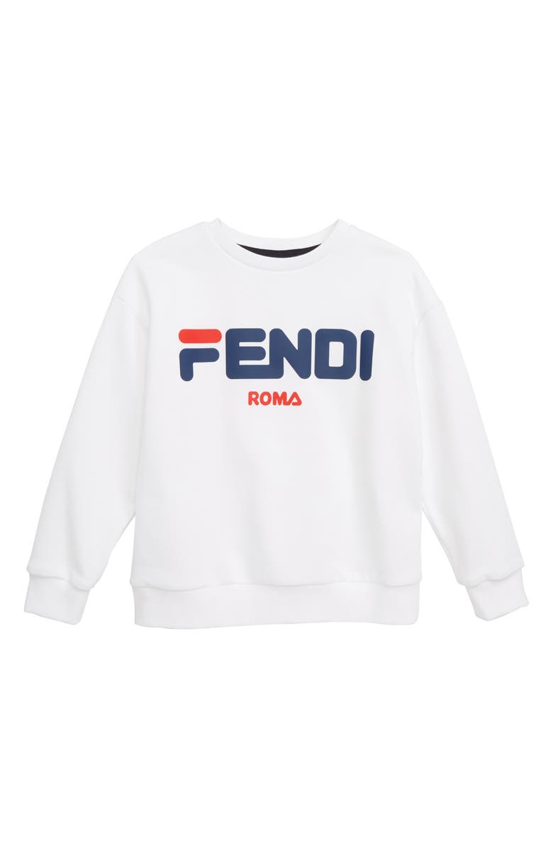 Fendi x FILA Roma Logo Sweatshirt (Toddler Boys, Little Boys, Big Boys ...