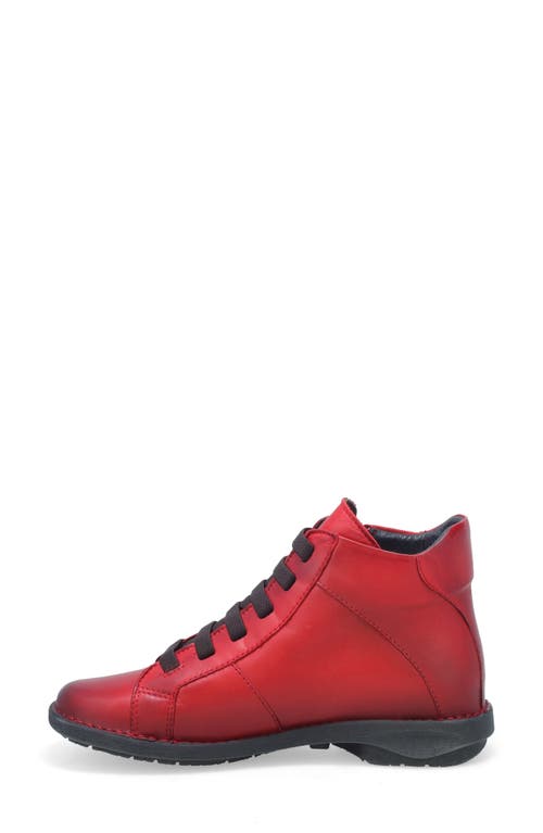 Miz Mooz Preslee Ankle Boot In Red Antique