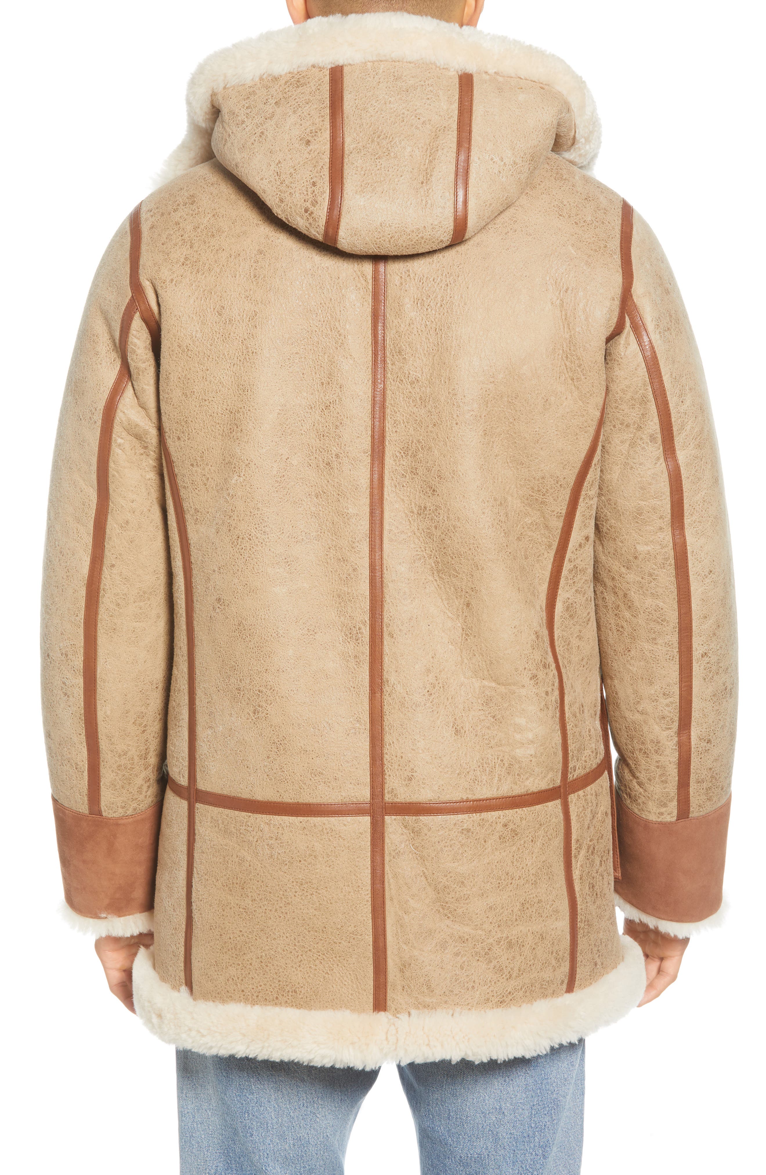 UGG® Yates Genuine Shearling Hooded Parka | Nordstrom