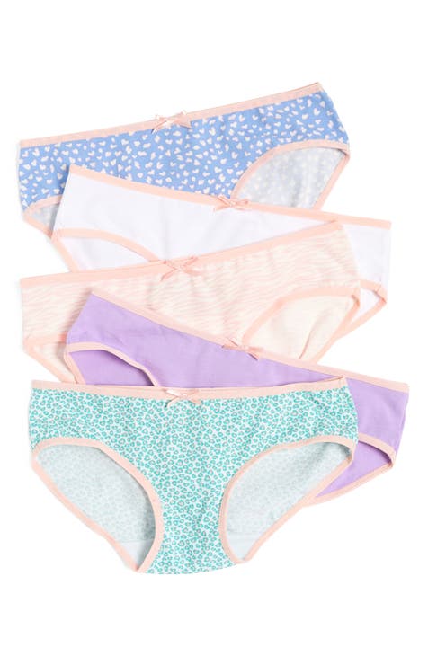 NORDSTROM Rack Hipster Panty Toddler Girl's 2/3 Pretty Pastel Pack  Stretchable