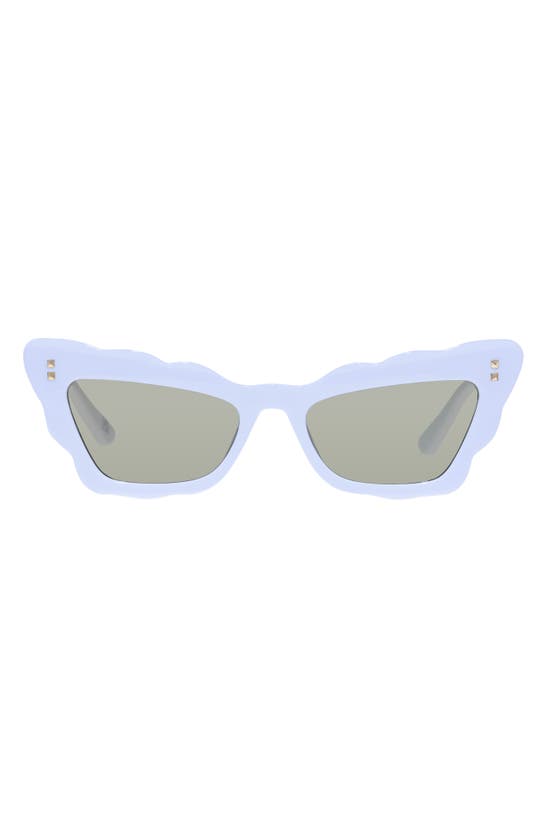 Shop Aire Gamma Ray 51mm Cat Eye Sunglasses In Ivory