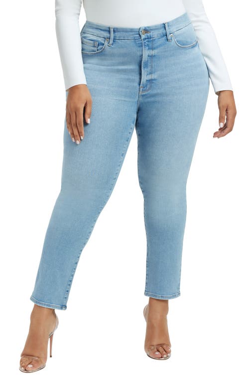 GOOD AMERICAN GOOD AMERICAN ALWAYS FITS GOOD CLASSIC STRAIGHT LEG JEANS