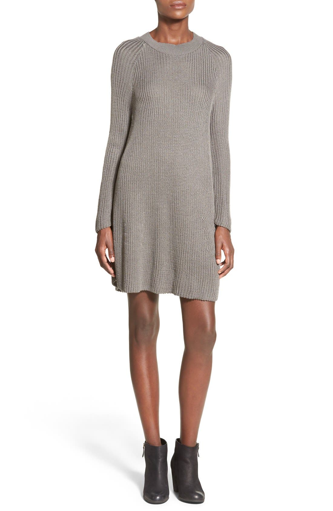 Cotton Emporium Crewneck Sweater Dress Nordstrom