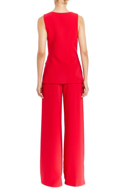 Amanda Uprichard Kya Jumpsuit In Scarlet