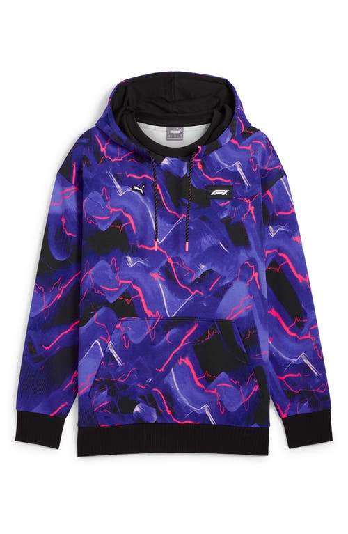 Shop Puma X Ferarri Race Neon Energy Cotton Blend Hoodie In  Black Multi