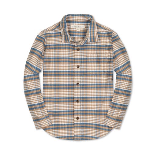 HOPE & HENRY HOPE & HENRY BABY BOYS' ORGANIC FLANNEL SHIRT WITH ELBOW PATCHES, INFANT