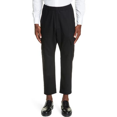 Barena Venezia Tamai Frare Wool Cargo Pants, Black