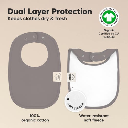 Keababies 8-pack Baby Drool Bibs In Terracotta