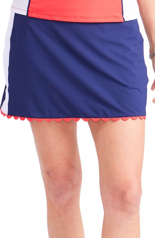 Shop Kinona Scallop Hem Pickleball Skort In Navy