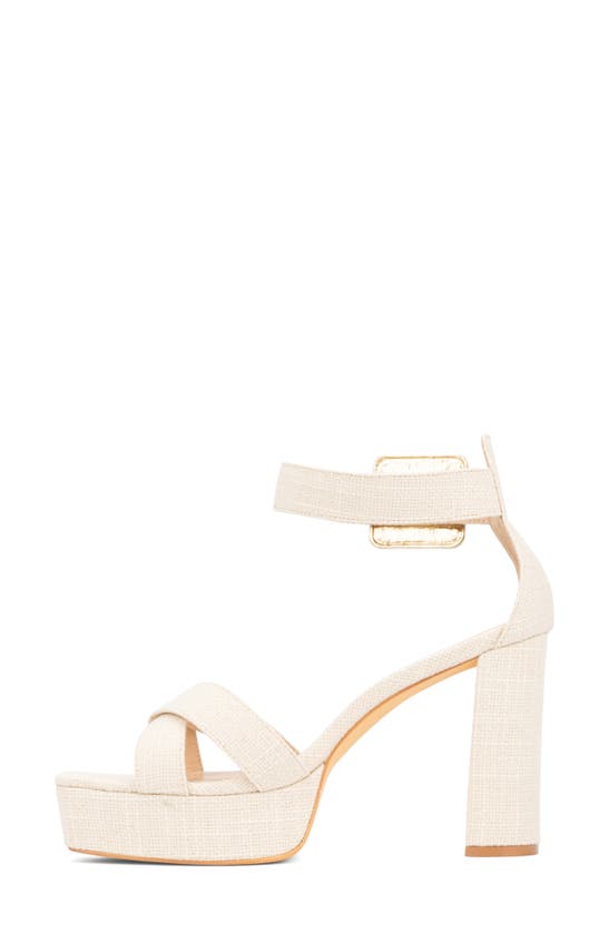 Fashion To Figure Women's Layla Wide Width Heels Sandals In Natural