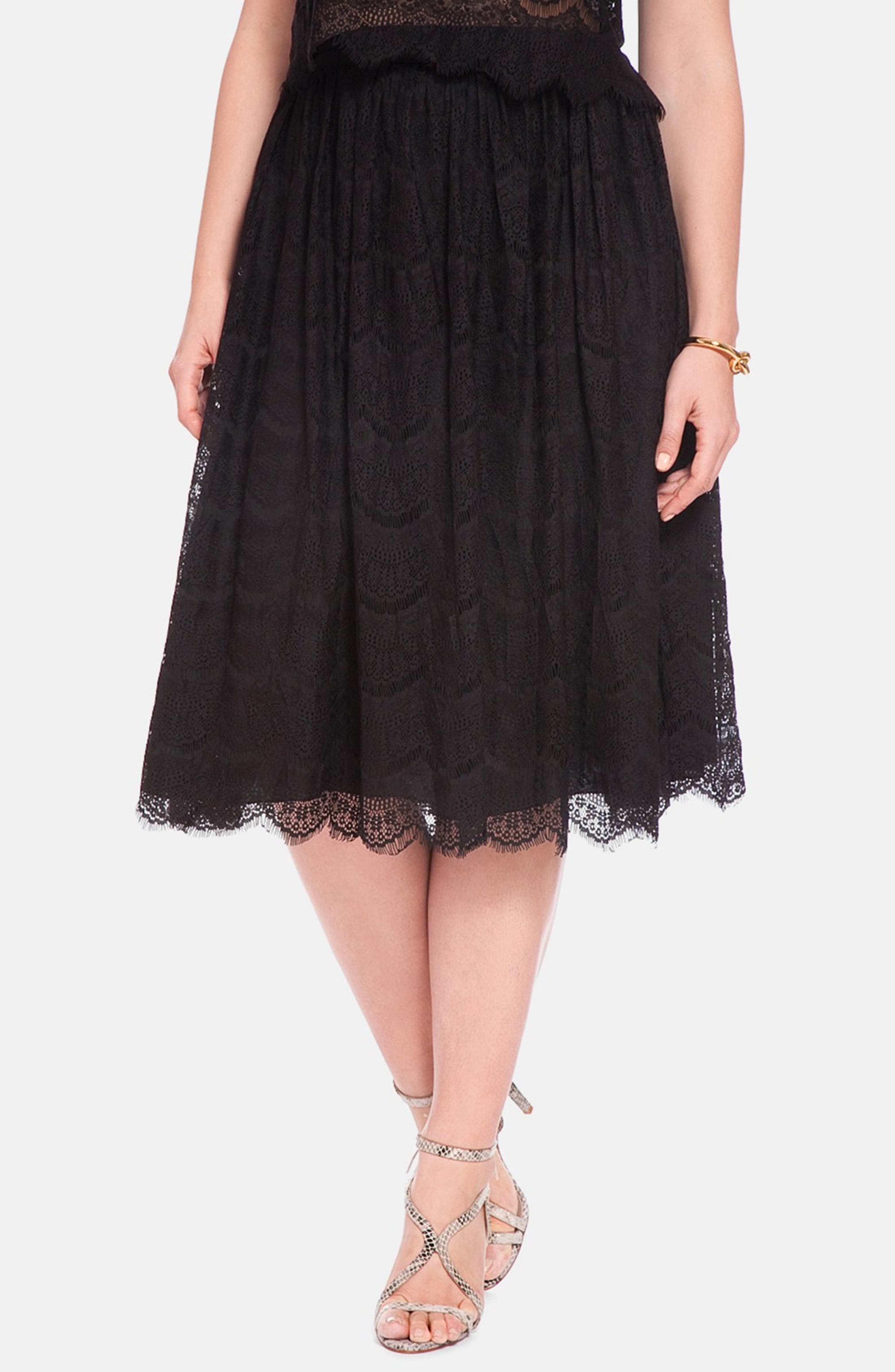 ELOQUII Lace Midi Skirt (Plus Size) | Nordstrom