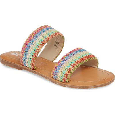 Bc Footwear Vegan Woven Strap Sandal, Red