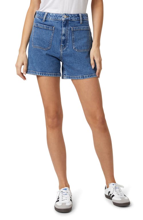 Erin Denim Shorts in Mid Recycled Blue