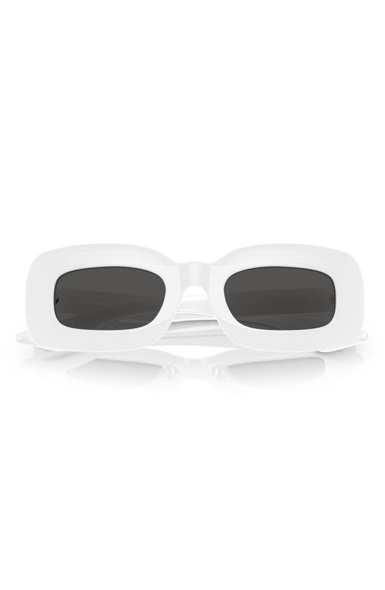 Oliver Peoples 1966c 49mm Square Sunglasses In White