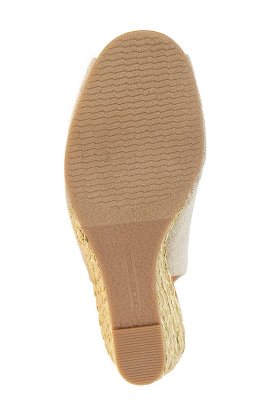Shop Andre Assous Kimy Slingback Wedge Sandal In Natural