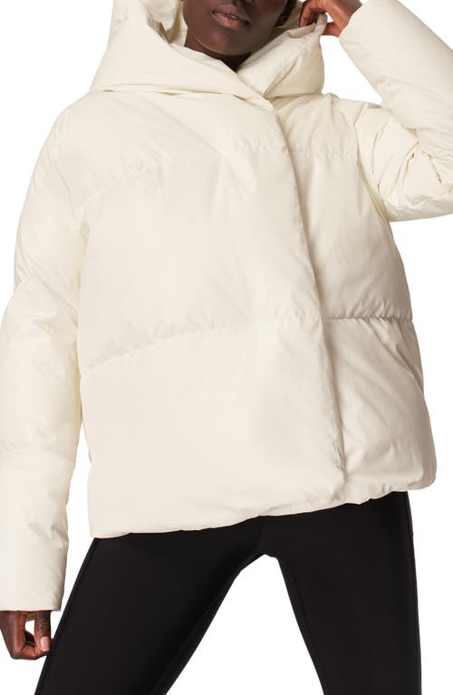 Sweaty Betty Down Puffer Jacket in Lily White | Smart Closet