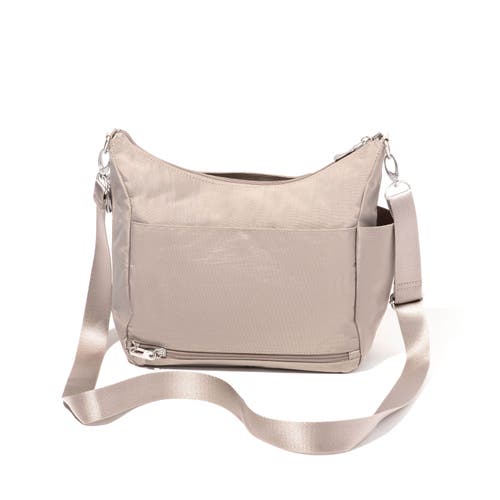 Baggallini Modern Everywhere Hobo Crossbody Bag With Wristlet In Moonrock