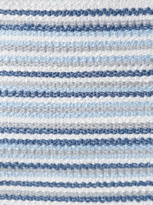 Anaya Yacht Stripe Indoor Outdoor Table Runner In Blue