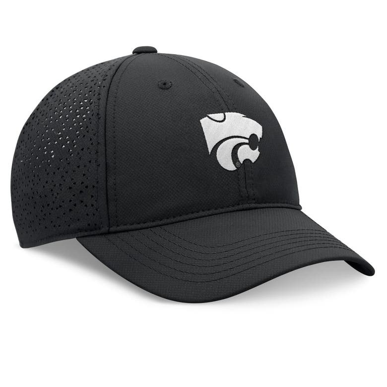 Shop Top Of The World Black Kansas State Wildcats Liquesce Trucker Adjustable Hat