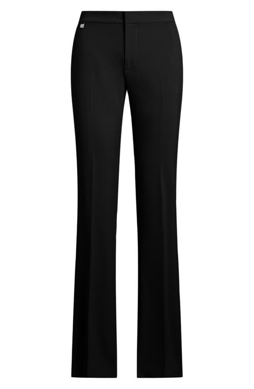 Shop Ralph Lauren Lauren Straight Leg Pants In Black