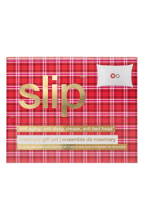 Shop Slip Pure Silk Queen Pillowcase & Scrunchie Set (limited Edition) $109 Value In Rosemary