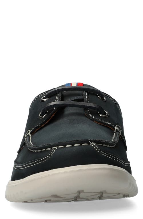 Mephisto Trevis Boat Shoe In Deep Blue