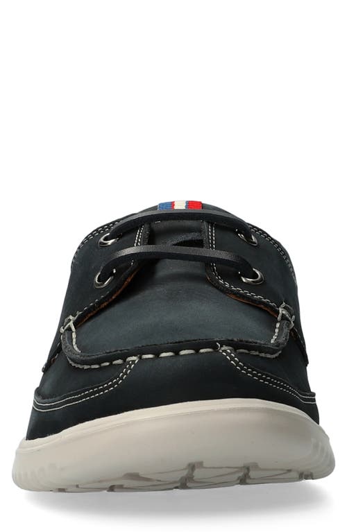 Shop Mephisto Trevis Boat Shoe In Deep Blue