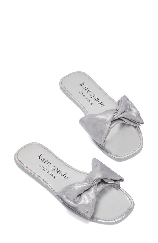 Shop Kate Spade Bikini Slide Sandal In Silver