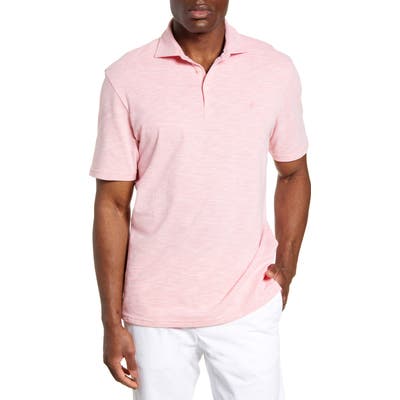 Johnnie-O Coffman Classic Fit Short Sleeve Pique Polo, Orange