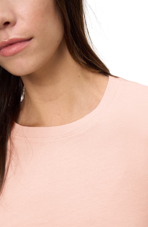 The Standard Stitch The Crew Tee In Peach