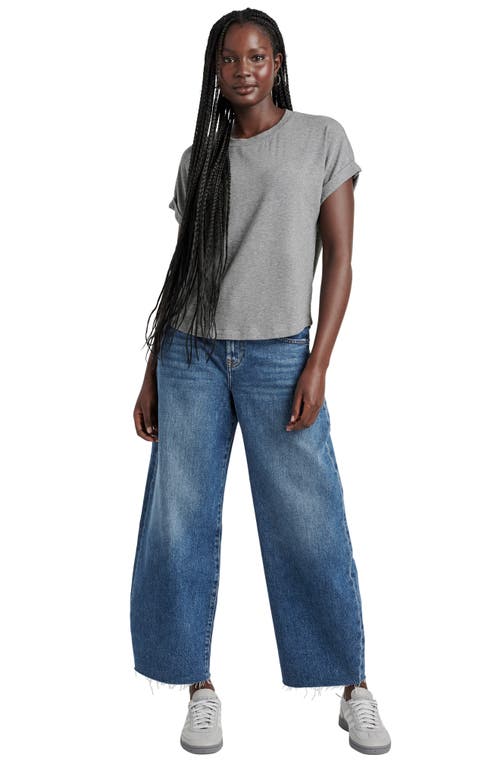 Splendid Skye Slub T-shirt In Heather Grey